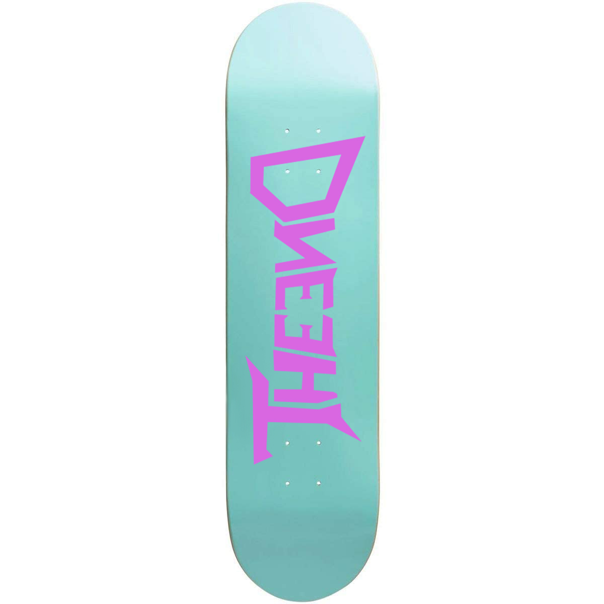 Pink and Blue Maple Logo Deck